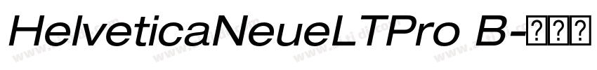 HelveticaNeueLTPro B字体转换